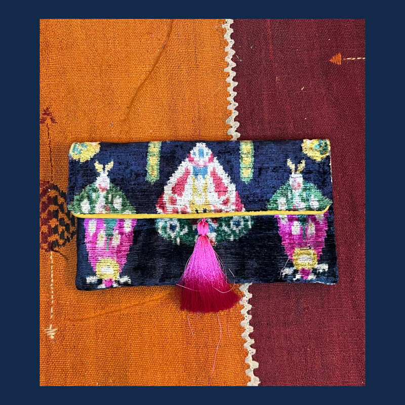 CLUTCH VELLUTO IKAT