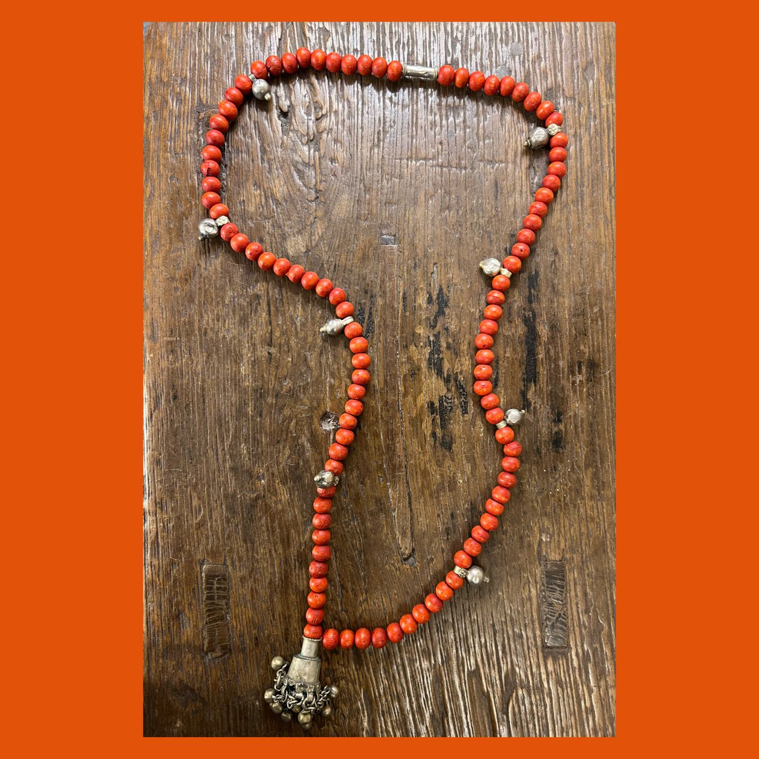 COLLANA BANJARA ARANCIO