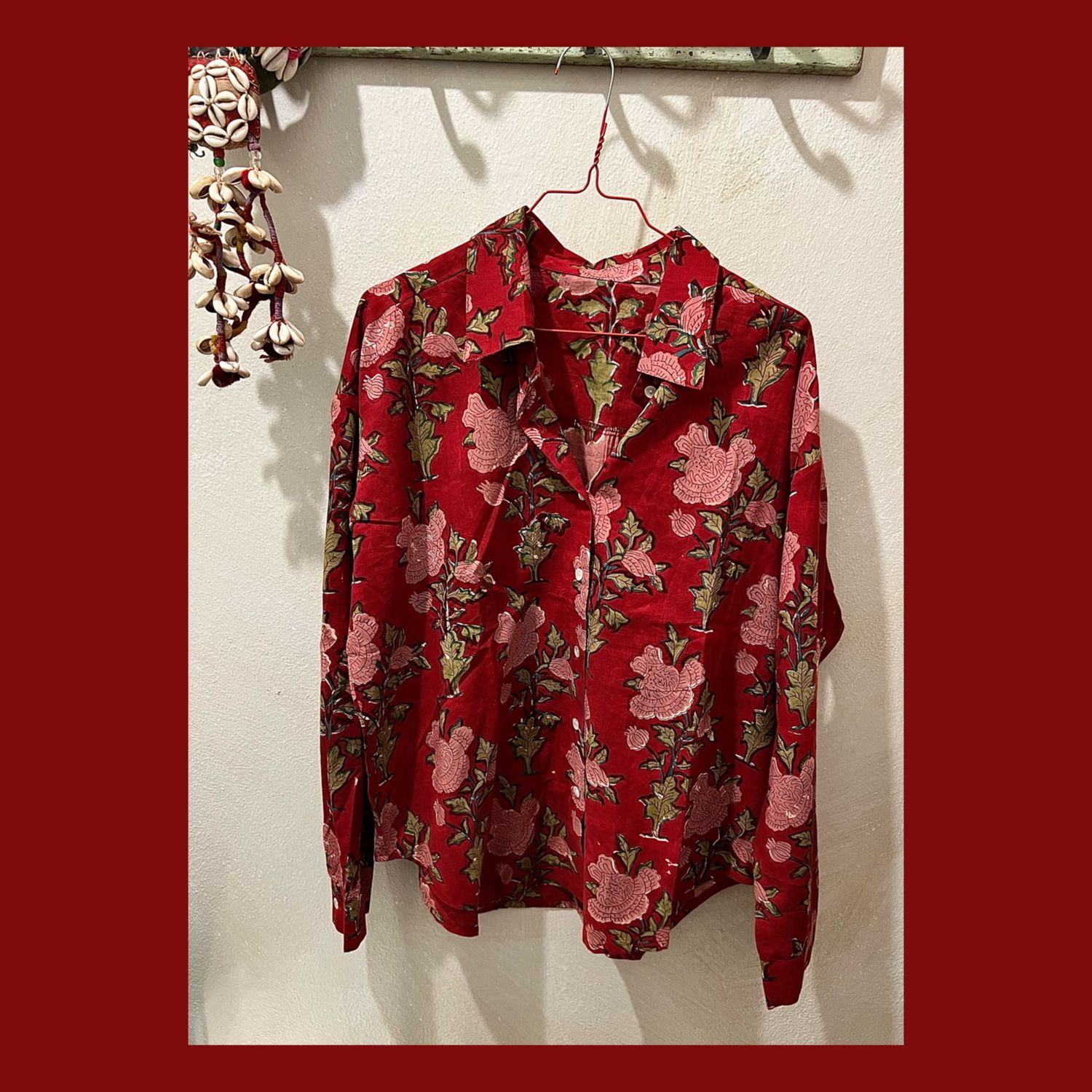 CAMICIA COTONE BLOCK PRINT