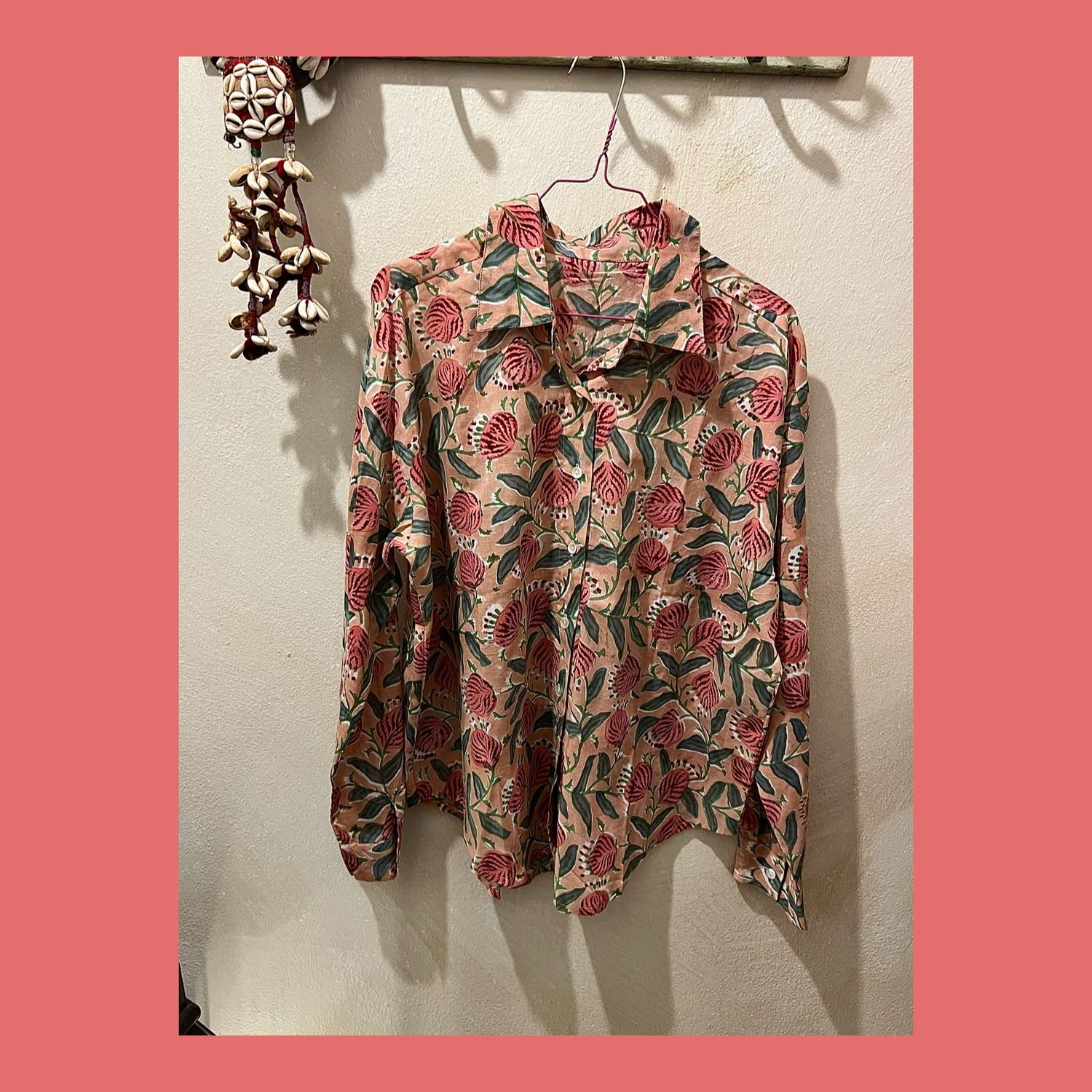CAMICIA COTONE BLOCK PRINT