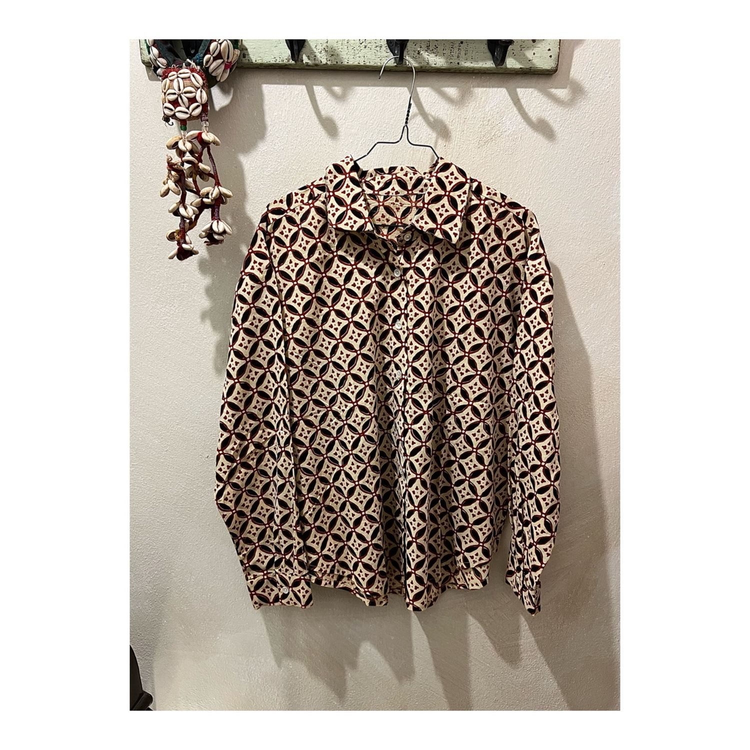 CAMICIA COTONE BLOCK PRINT