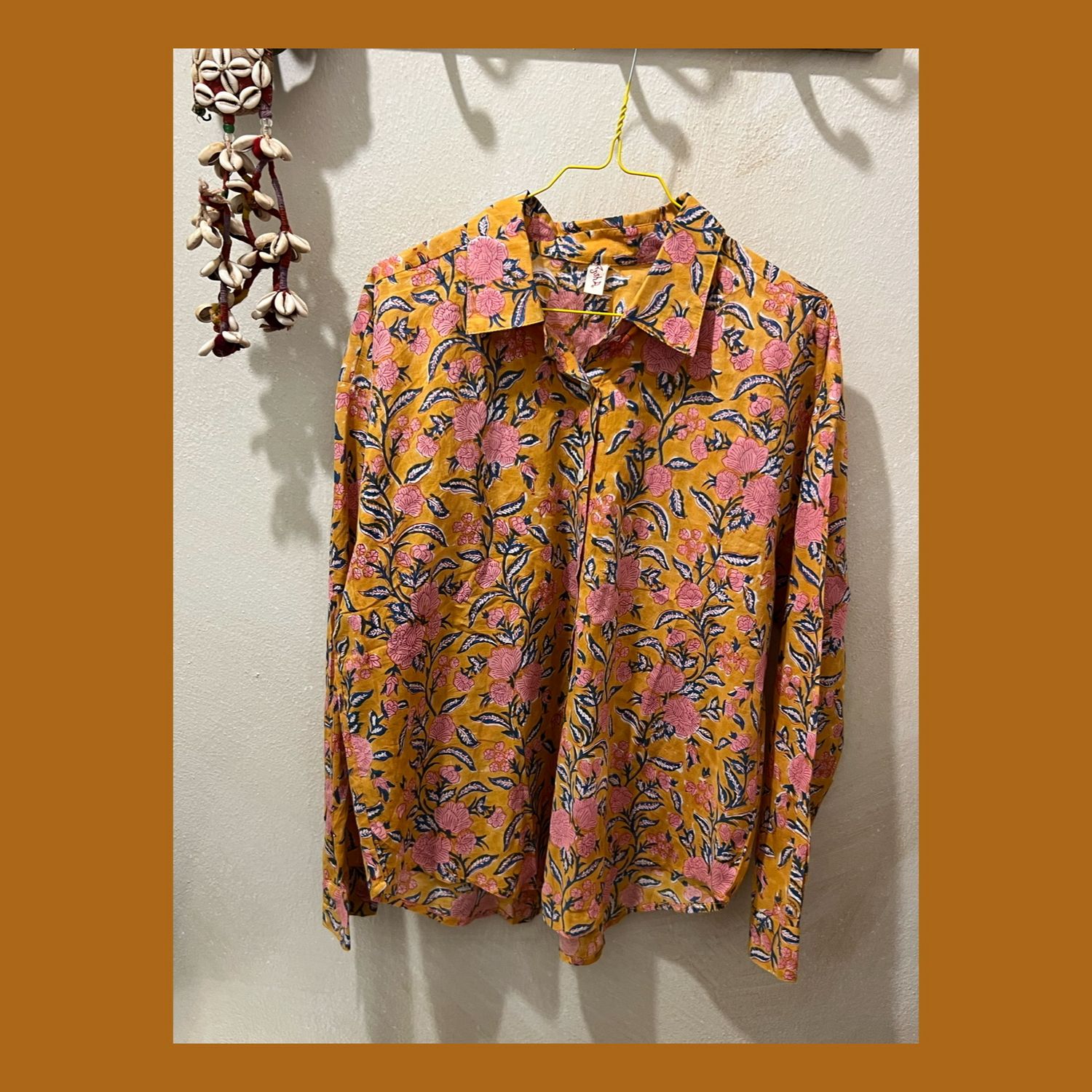 CAMICIA COTONE BLOCK PRINT