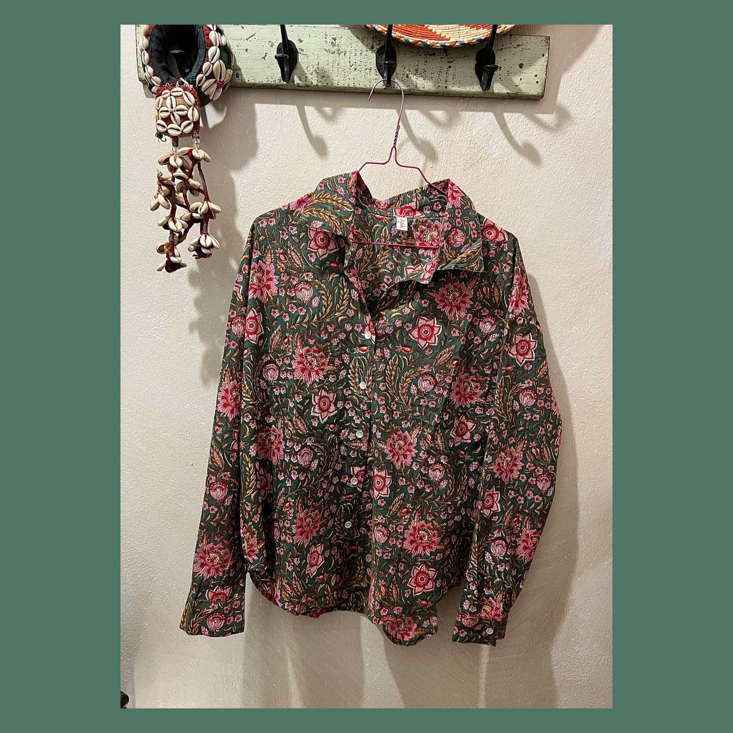 CAMICIA COTONE BLOCK PRINT