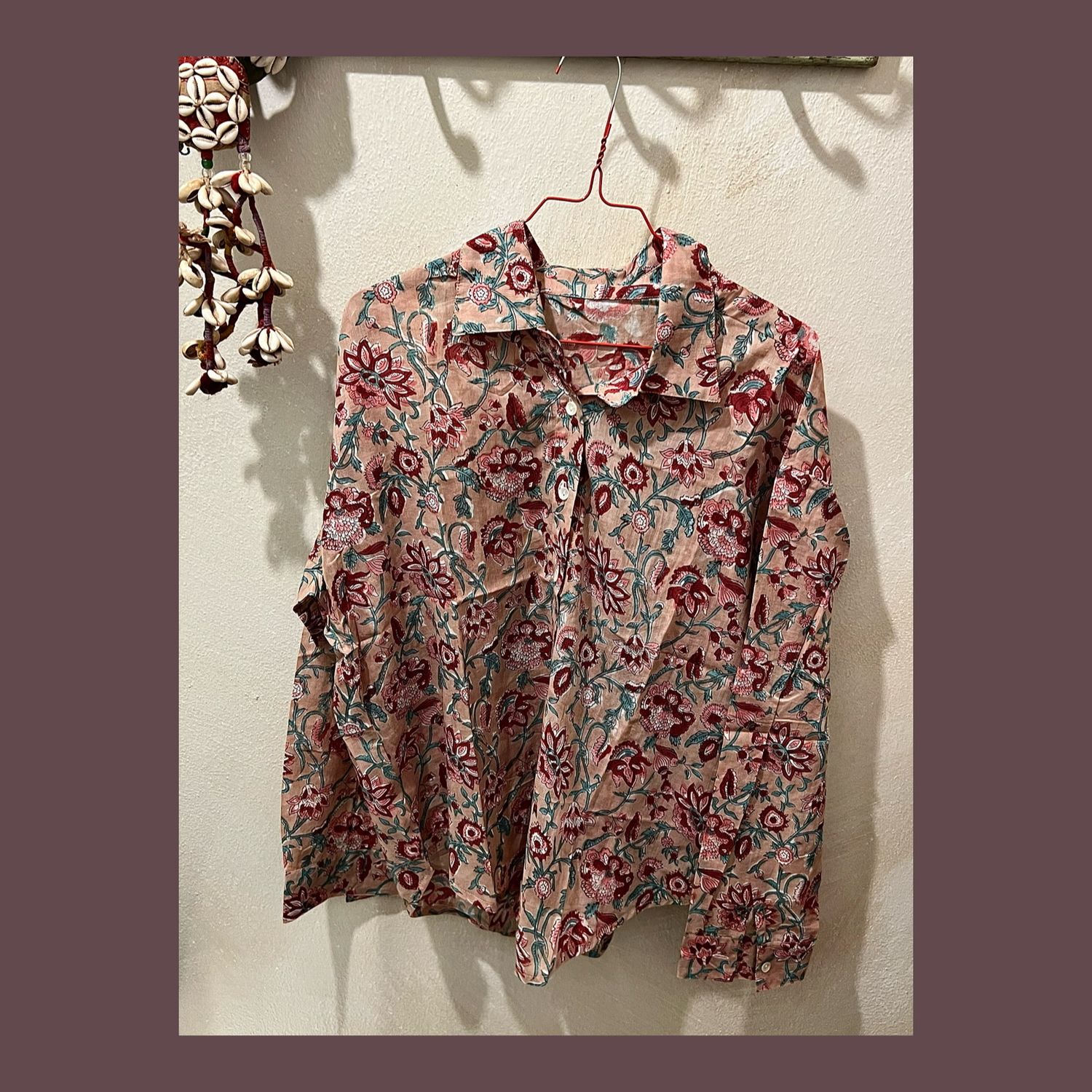 CAMICIA COTONE BLOCK PRINT