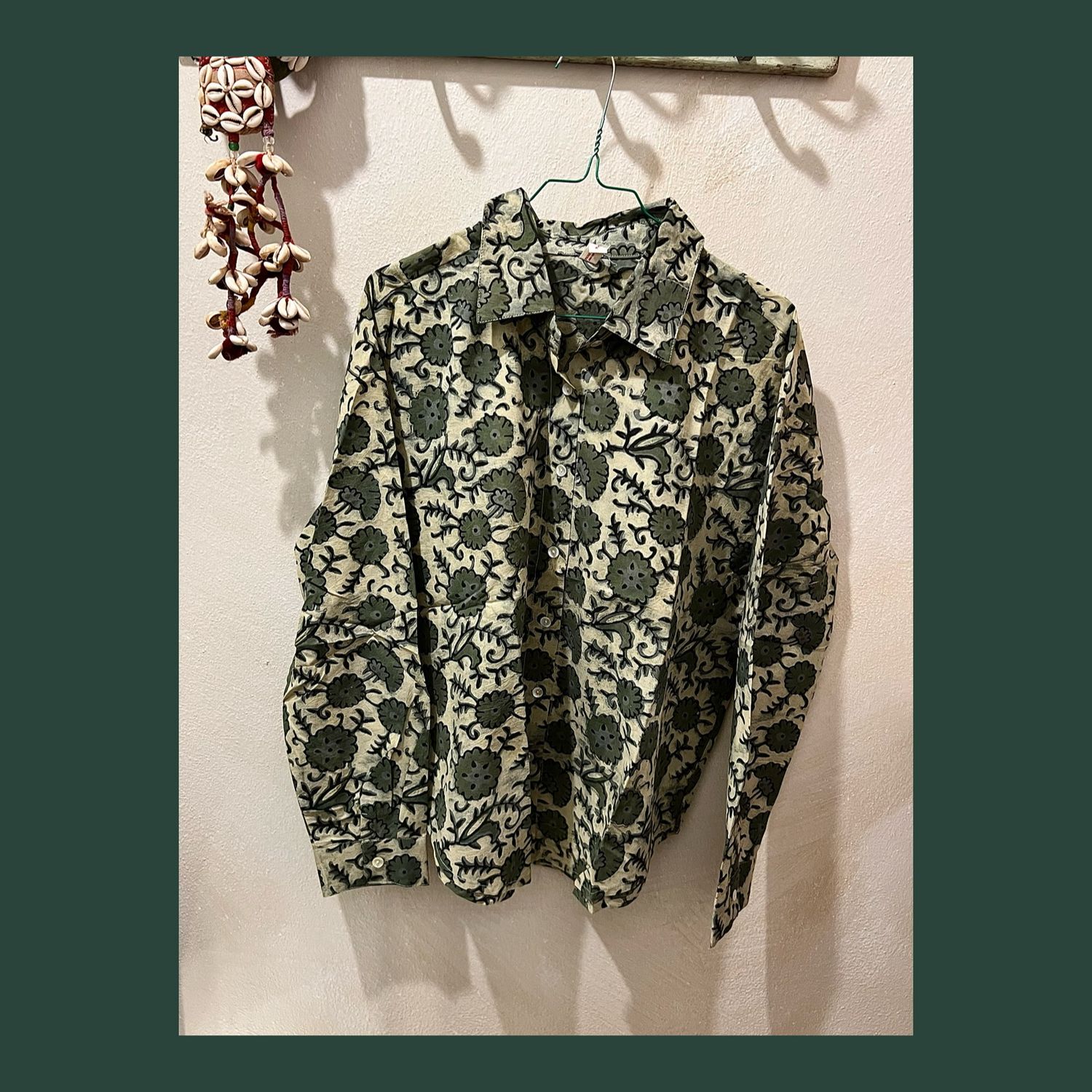 CAMICIA COTONE BLOCK PRINT
