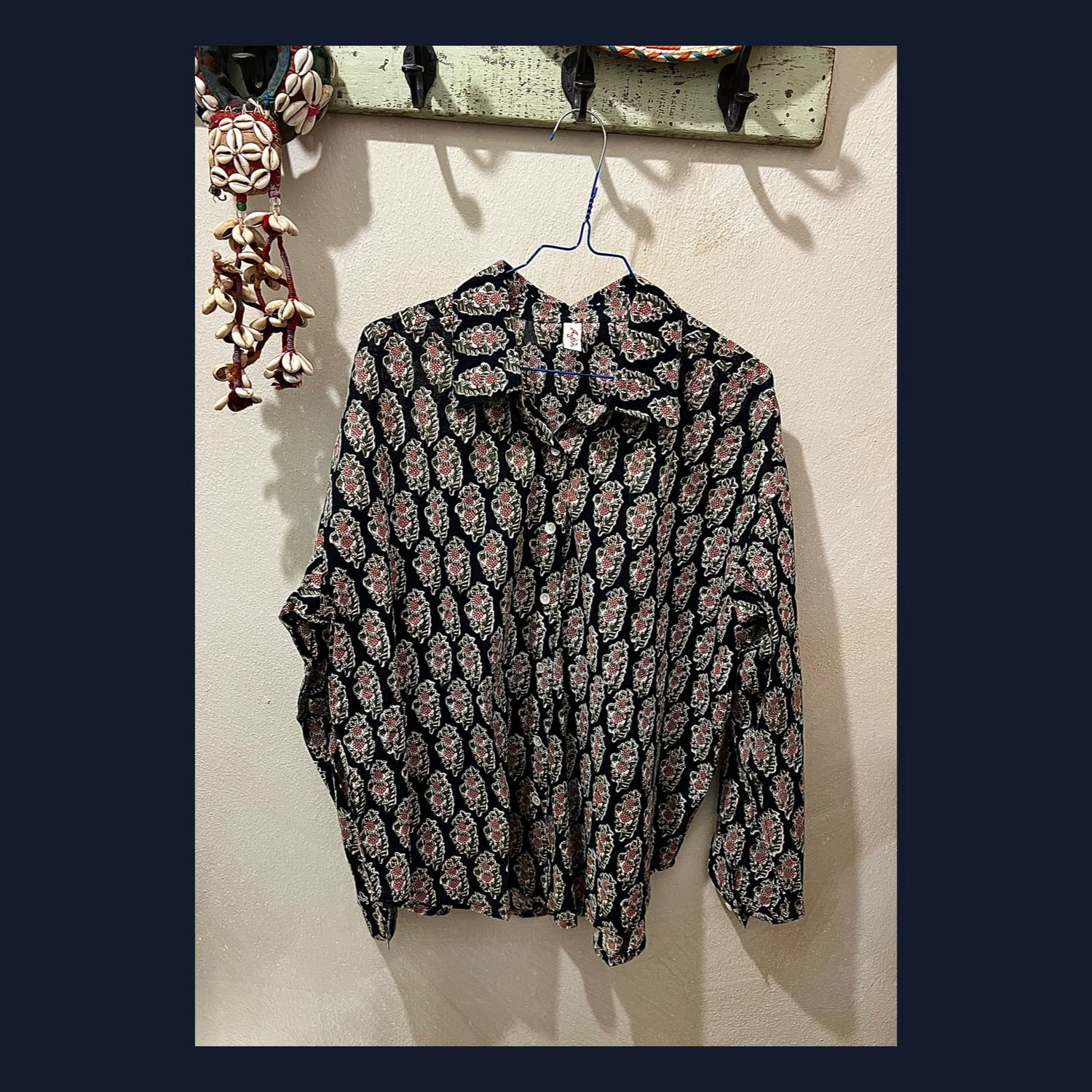 CAMICIA COTONE BLOCK PRINT