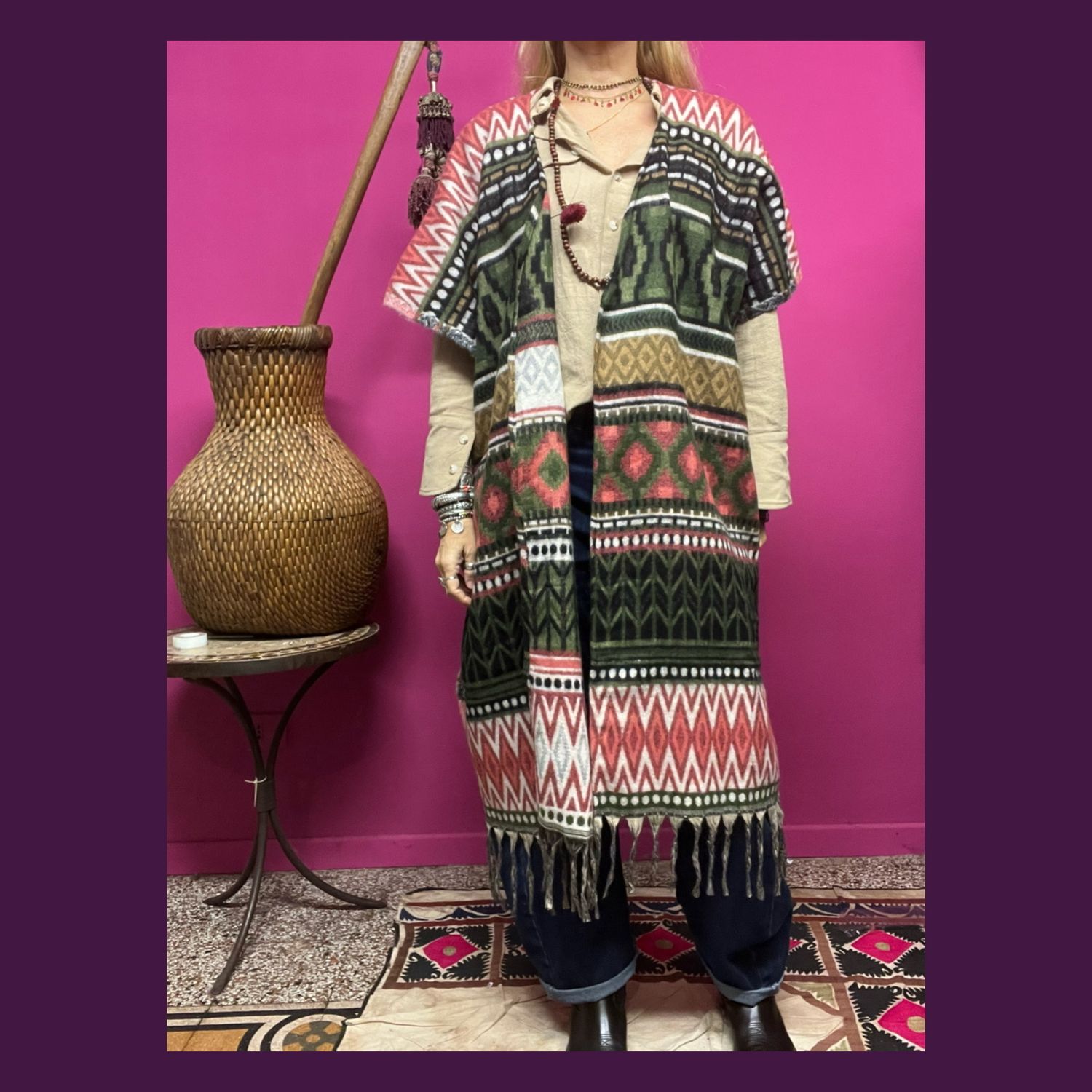 GILET PONCHO TIBET 3