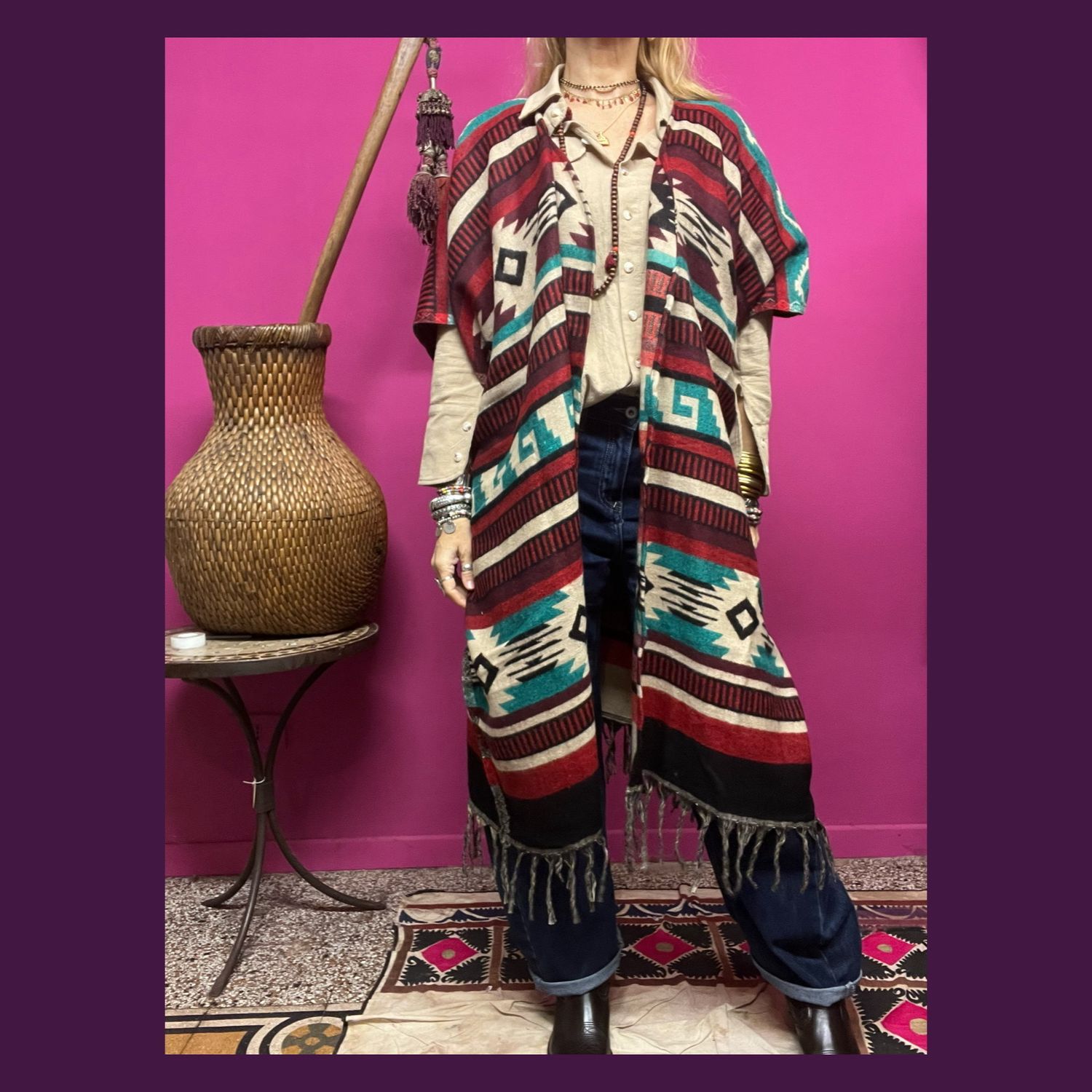 GILET PONCHO TIBET 6