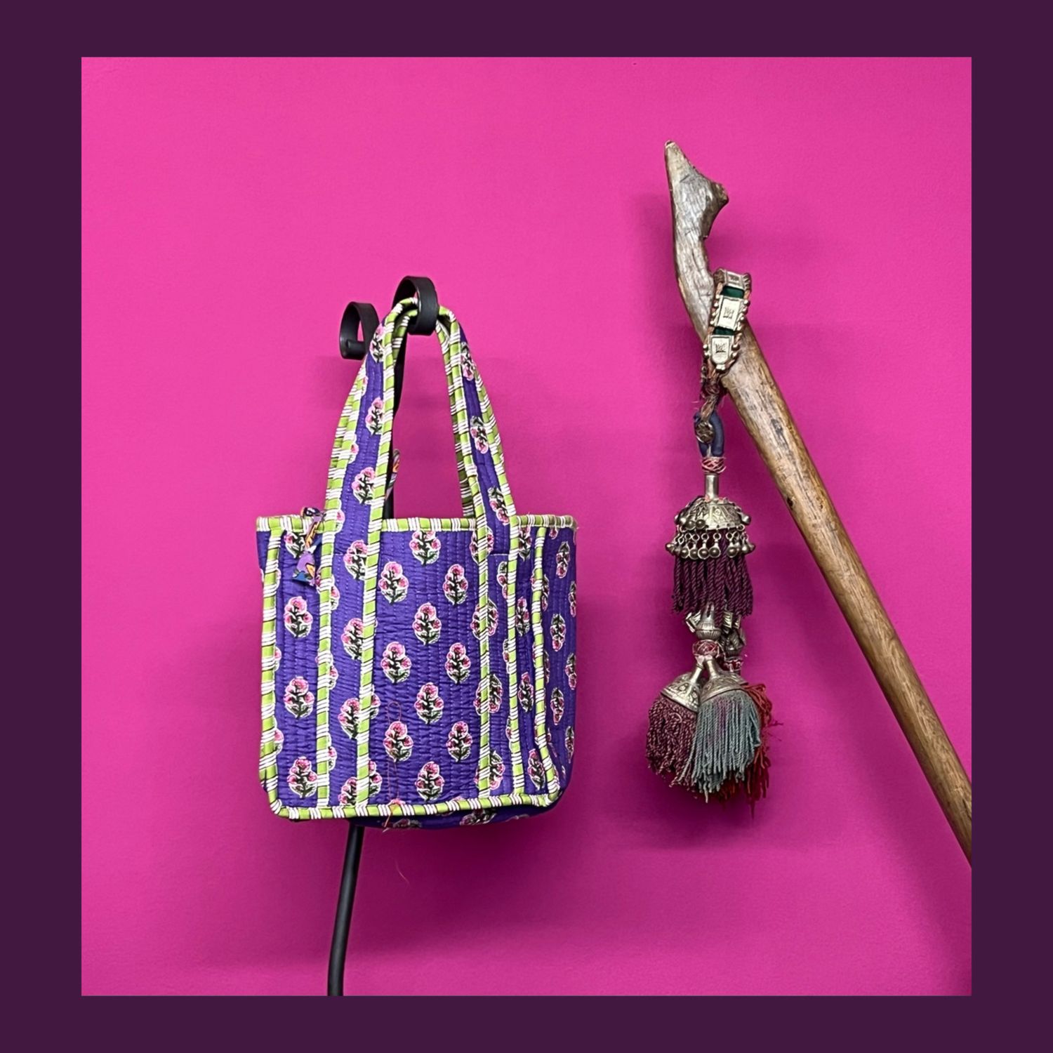 MINI TOTE BAG PURPLE 1
