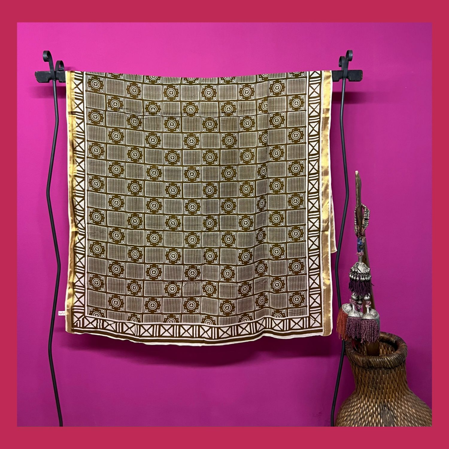 SCIARPA PAREO BLOCK PRINT 2