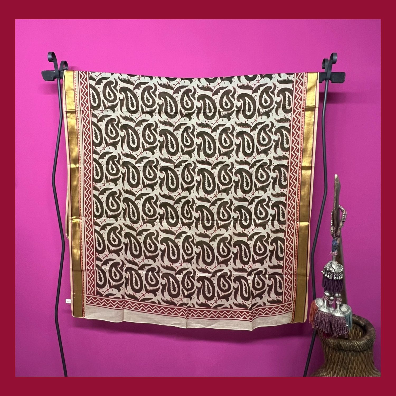 SCIARPA PAREO BLOCK PRINT 10