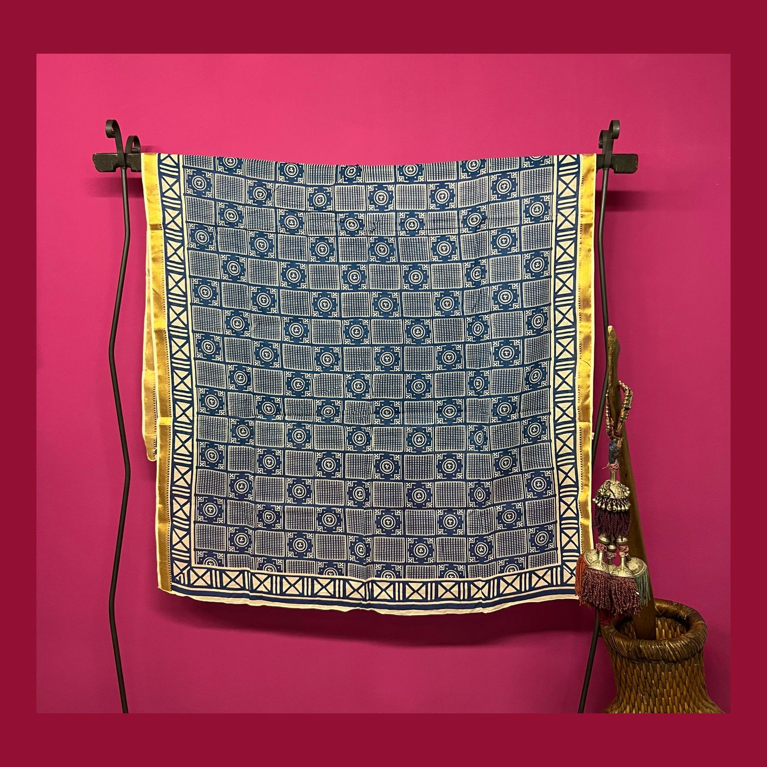 SCIARPA PAREO BLOCK PRINT 8