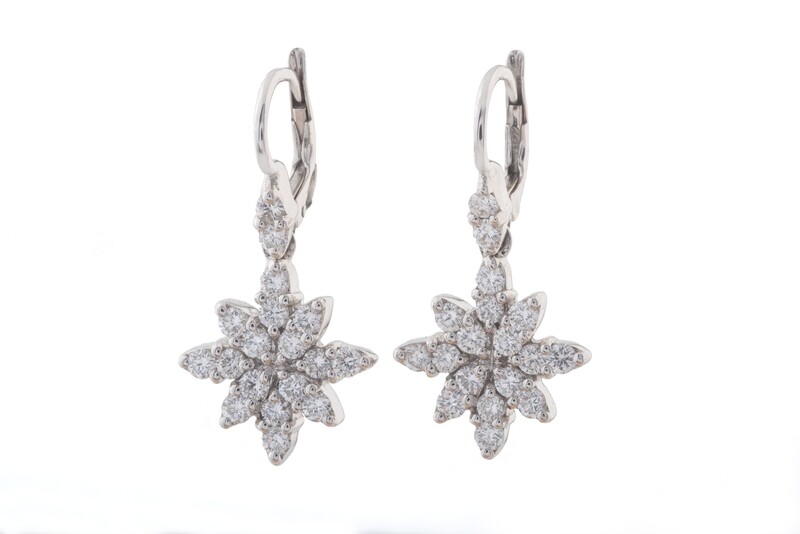 Snowflake Diamonds Earrings