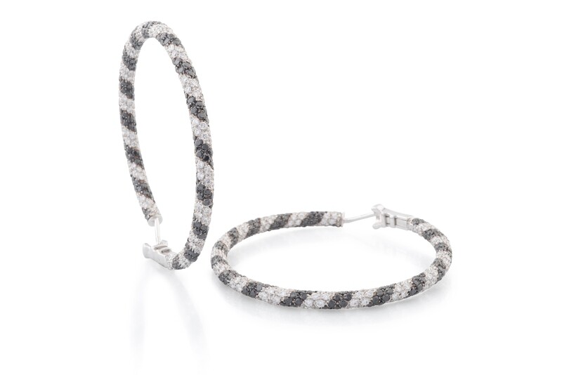 Big Black & White Circle Earrings Big Black & White Circle Earrings