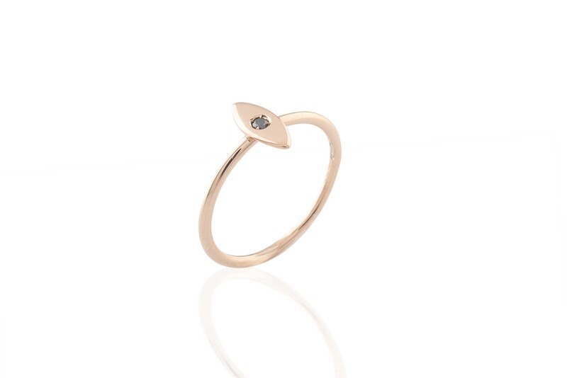 Black Diamond Teardrop Ring Black Diamond Teardrop Ring