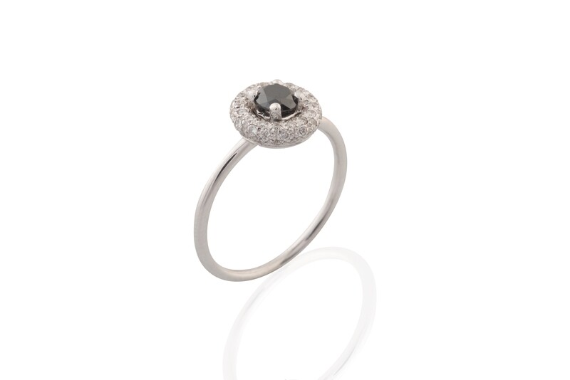 Black Diamond Solitarie Ring Black Diamond Solitarie Ring