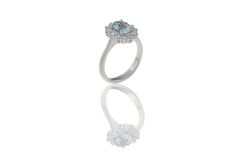 Princess Aquamarine Ring Princess Aquamarine Ring