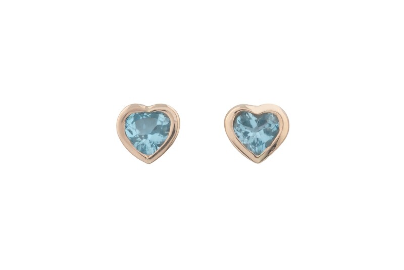 Heart Topazes Earrings