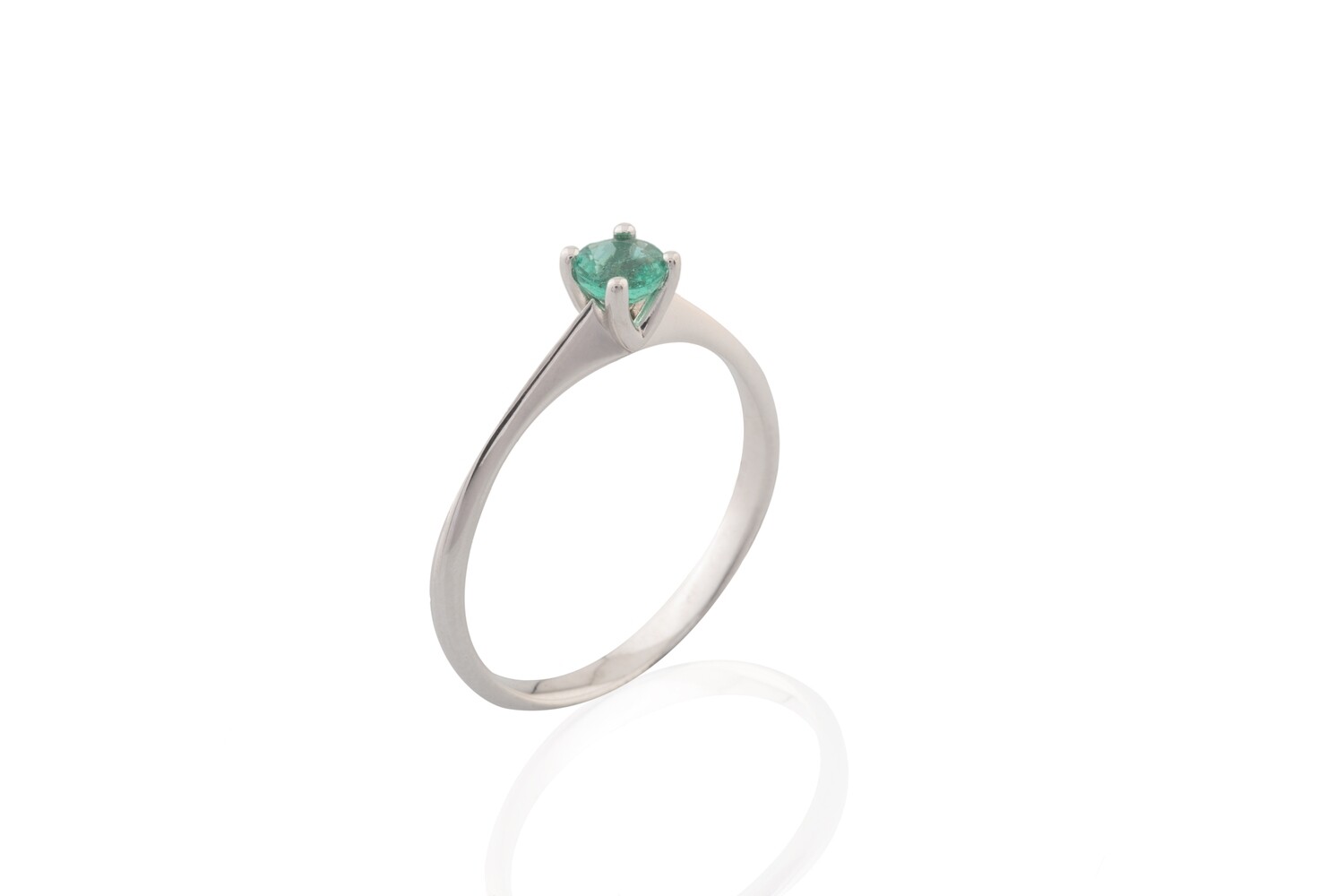 Emerald Solitary Ring