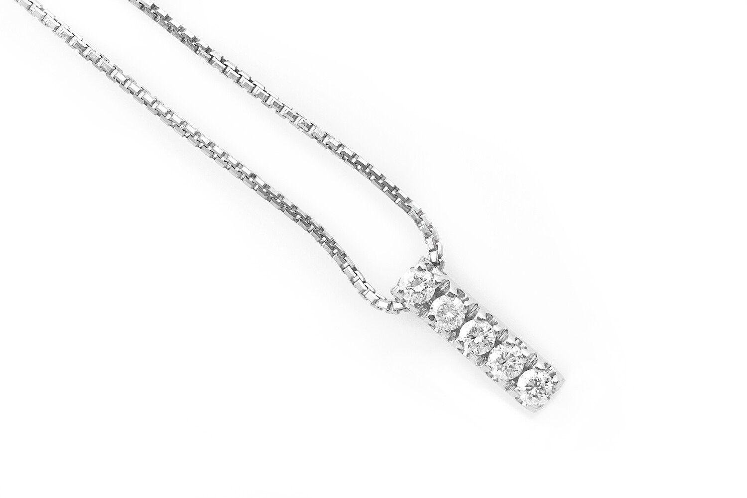 Five Diamonds Necklace