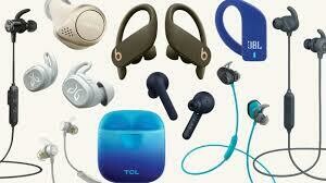 Wireless Earphones with Phone Calls Microphone Bluetooth Earbuds Noise Cancelling Sports Ear Buds Blue Tooth Headphones.