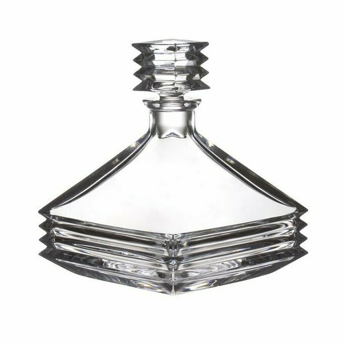 Carafe à whisky en cristal de Bohème -