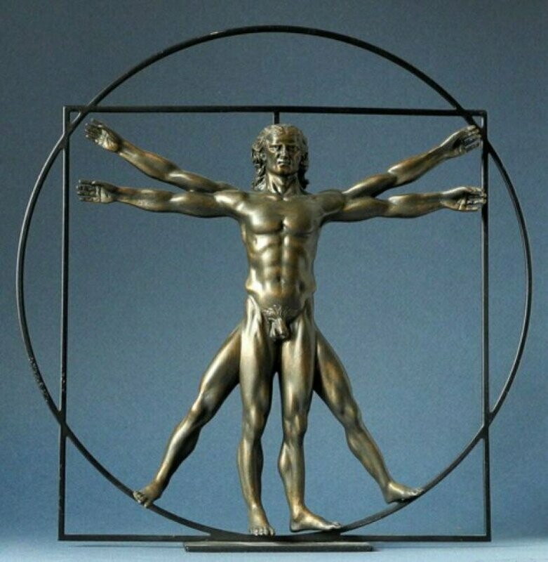 L'HOMME DE VITRUVE - LEONARD DE VINCI