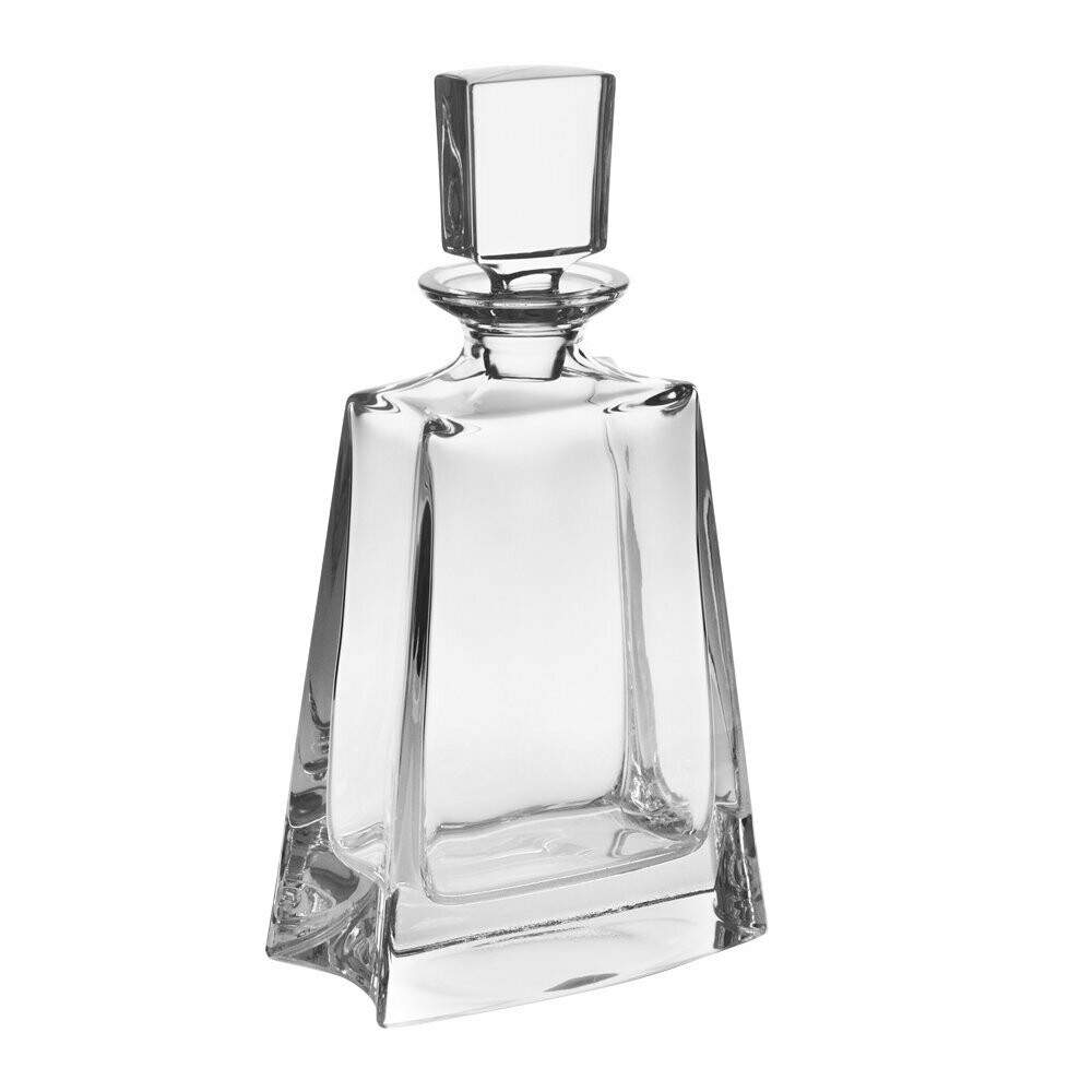 CARAFE WHISKY 70 CL FLAT - BOHEMIA CRYSTAL