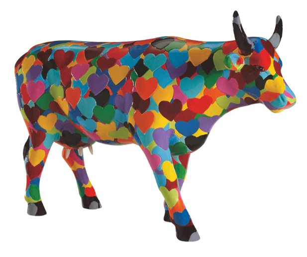 VACHE HEARTSTANDING  GRAND MODELE - COWPARADE