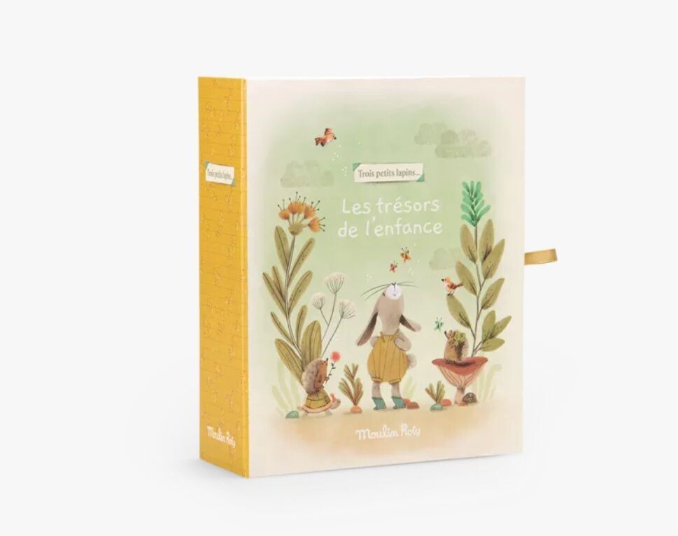 MOULIN ROTY -Coffret naissance - Trois petits lapins