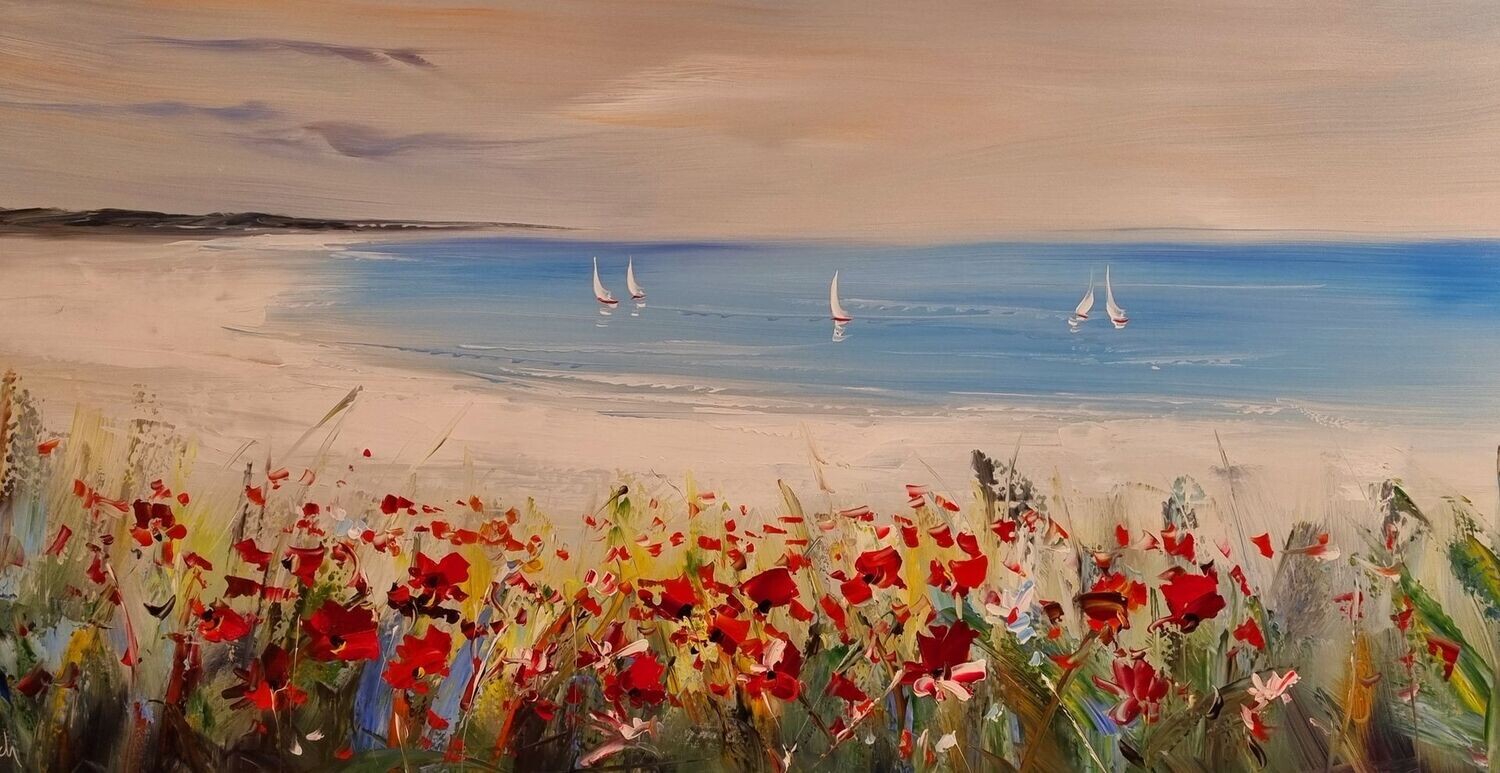 Tulup Tableau Sur Verre Trempé Image 100x50 - Coeurs De Tulipes