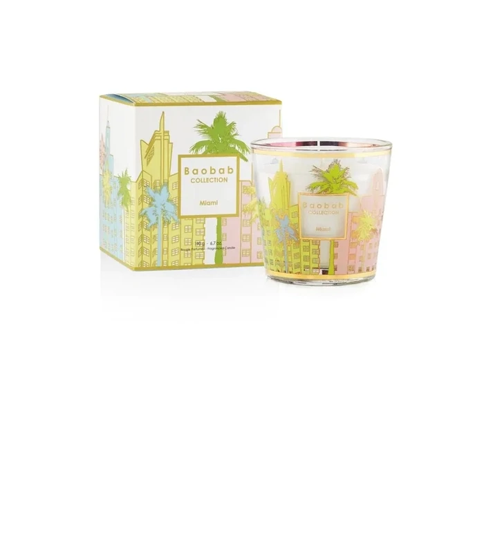 BOUGIE MY FIRST BAOBAB  MIAMI - BAOBAB COLLECTION - Fleur de sel - Pin Maritime -Cyprès