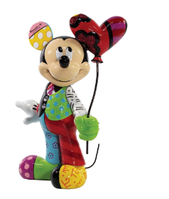 Sculpture Mickey avec son Ballon Coeur Edition Limitée 5000 - Disney Britto - Enesco