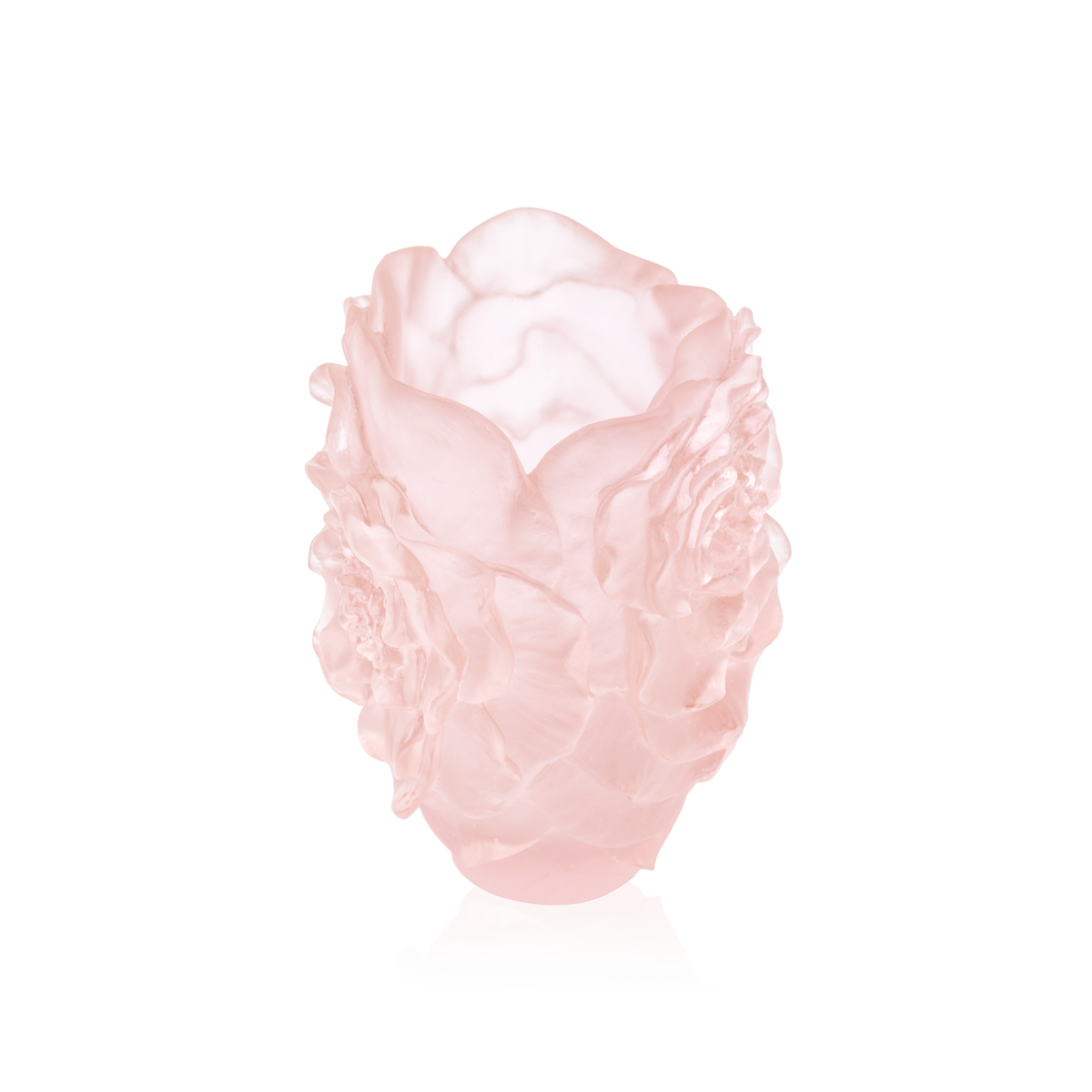 Vase PM rose Camelia - Daum