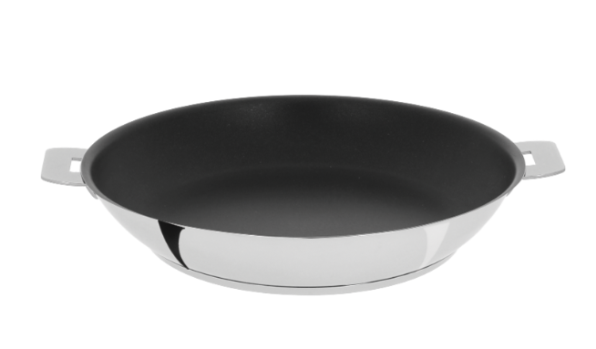 MUTINE - POÊLE INOX AMOVIBLE 24 CM - ANTI-ADHÉSIF EXCELISS - CRISTEL