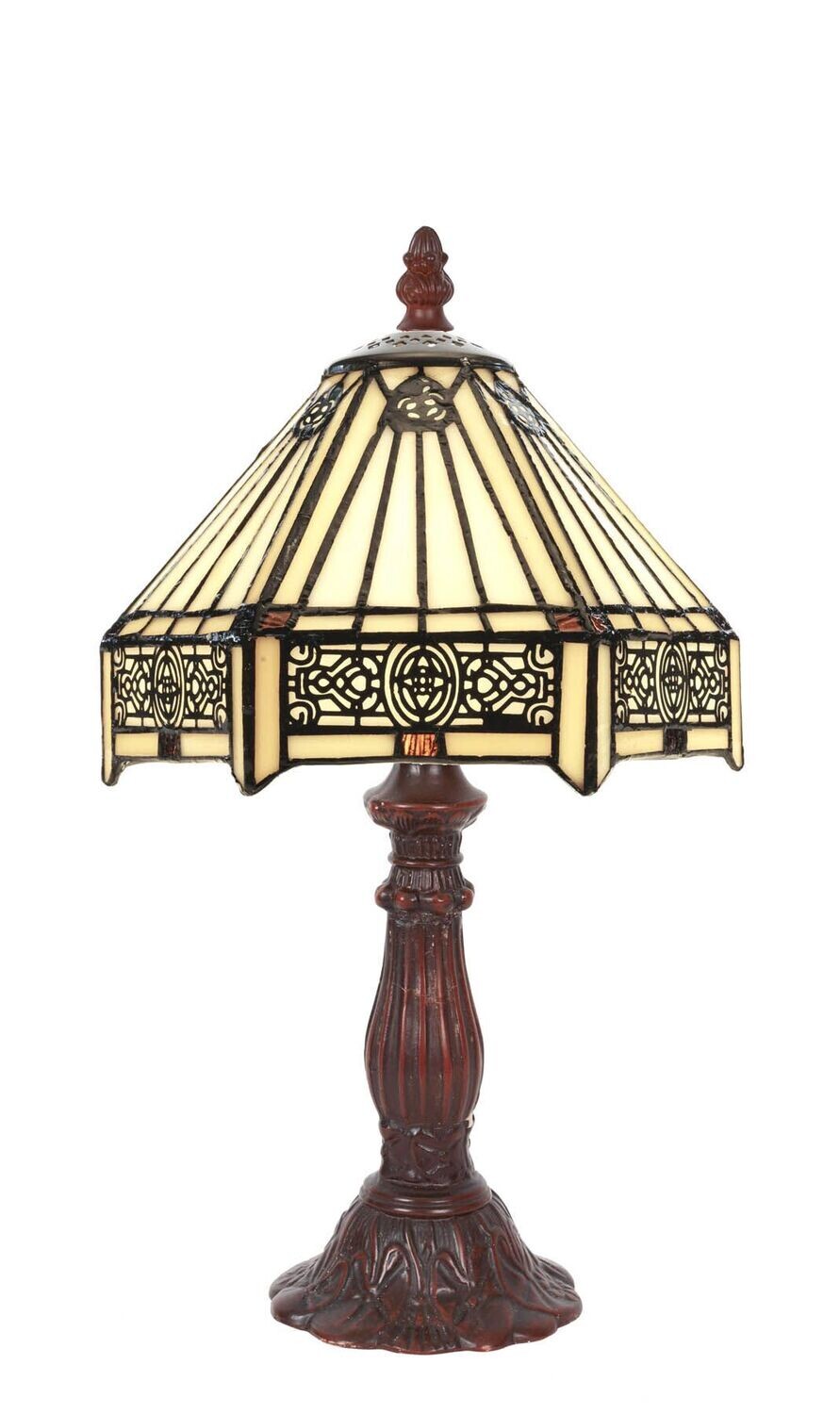 Lampe Tiffany Art Nouveau -  H 38 cm