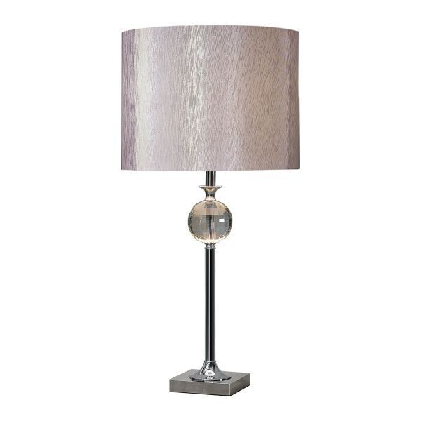 LAMPE BELL  - CHROME CRISTAL  -  H74CM