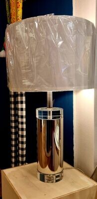LAMPE BELL  - CHROME CRISTAL  -  H70CM