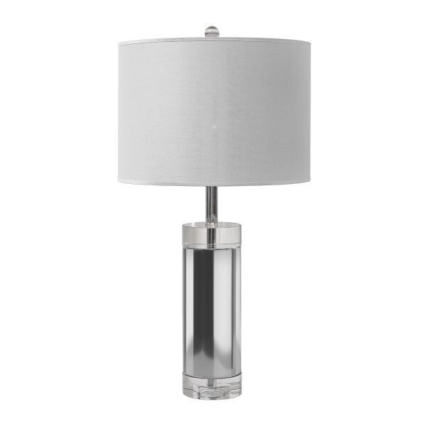 LAMPE BELL  - CHROME CRISTAL  -  H70CM