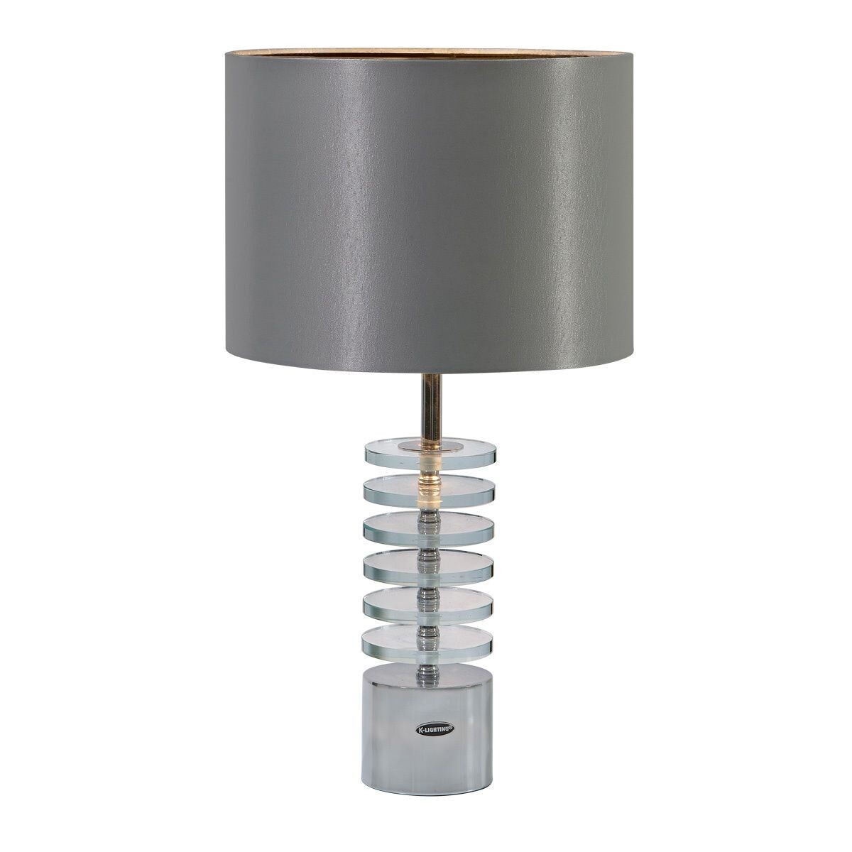 LAMPE METIS  - CHROME CRISTAL  -  H55CM