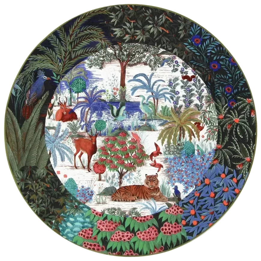 PLAT À GÂTEAUX -  JARDIN DU PALAIS  - Ø 30 CM - GIEN