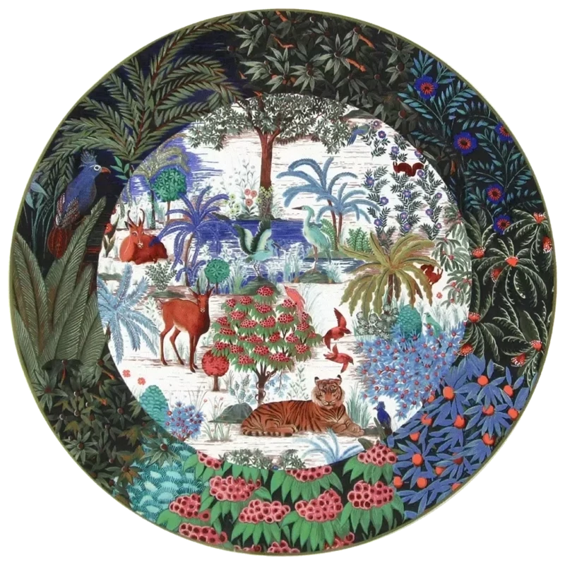 PLAT À GÂTEAUX -  JARDIN DU PALAIS  - Ø 30 CM - GIEN