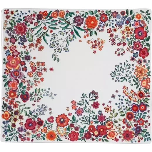 GRANDE COUPE CARRÉE - POÉSIE - 29,5 X 26,5 CM -GIEN