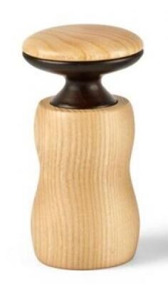HERCULES - MOULIN A SEL OU A POIVRE  S- H.11.5CM  Ø 6cm - FRENE NATUREL