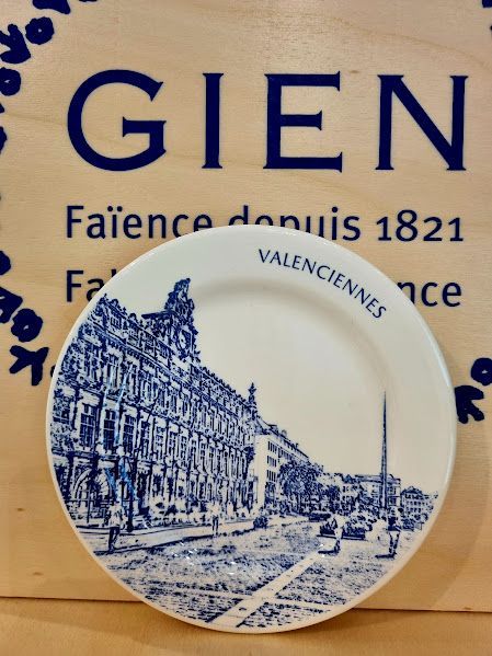 Gien – Assiette Valenciennes En Faïence - 12.8 Cm