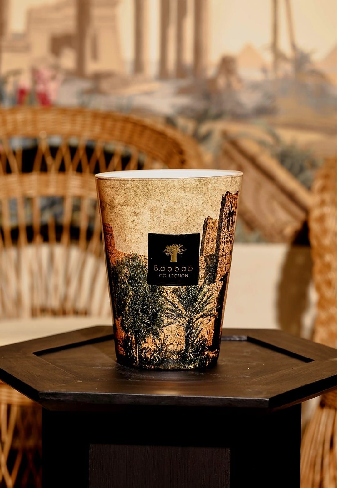 BOUGIE  ORIENTALIST SKOURA  24 cm - BAOBAB COLLECTION - Cèdre -Ambre- Encens