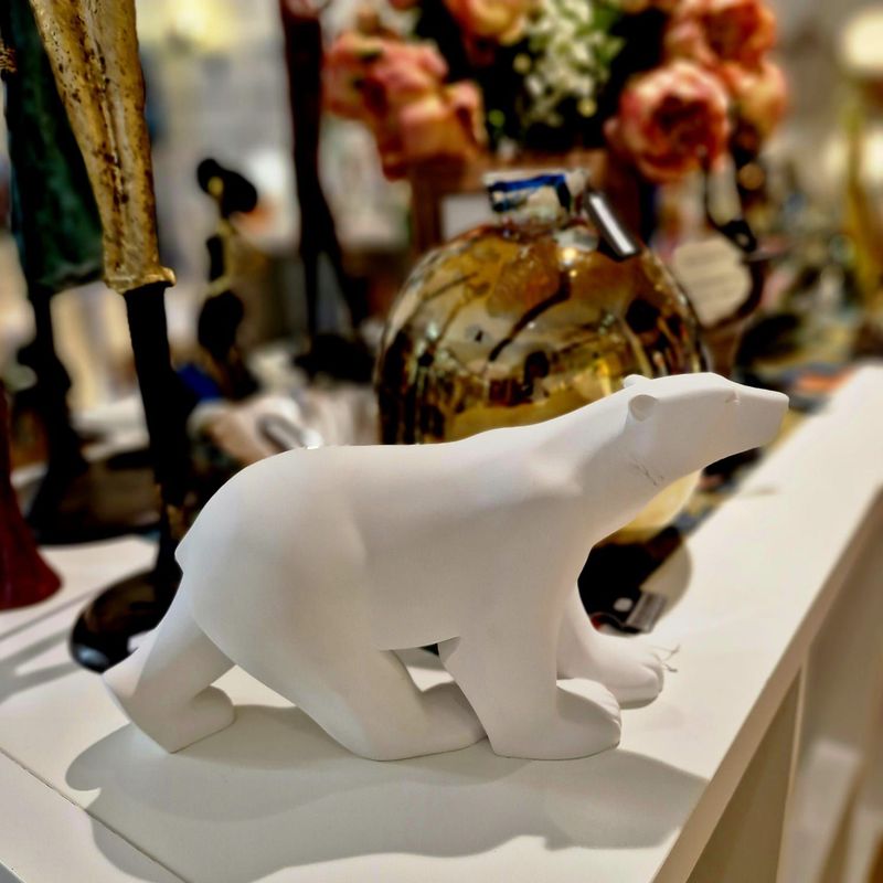 Ours Blanc - 18 cm -  FRANCOIS POMPON