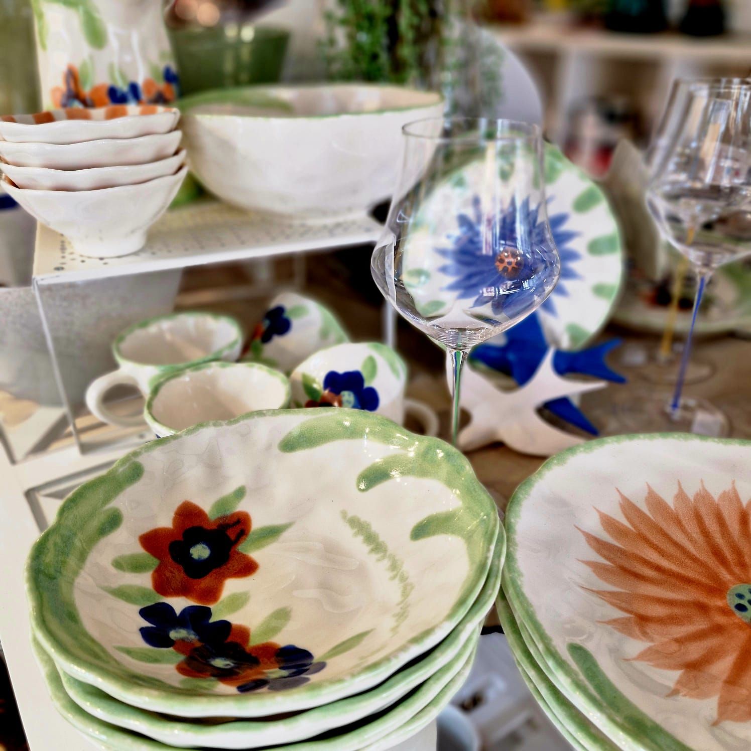 Assiette  Creuse  - Collection Fleur - Salt & Pepper - Lot de 4