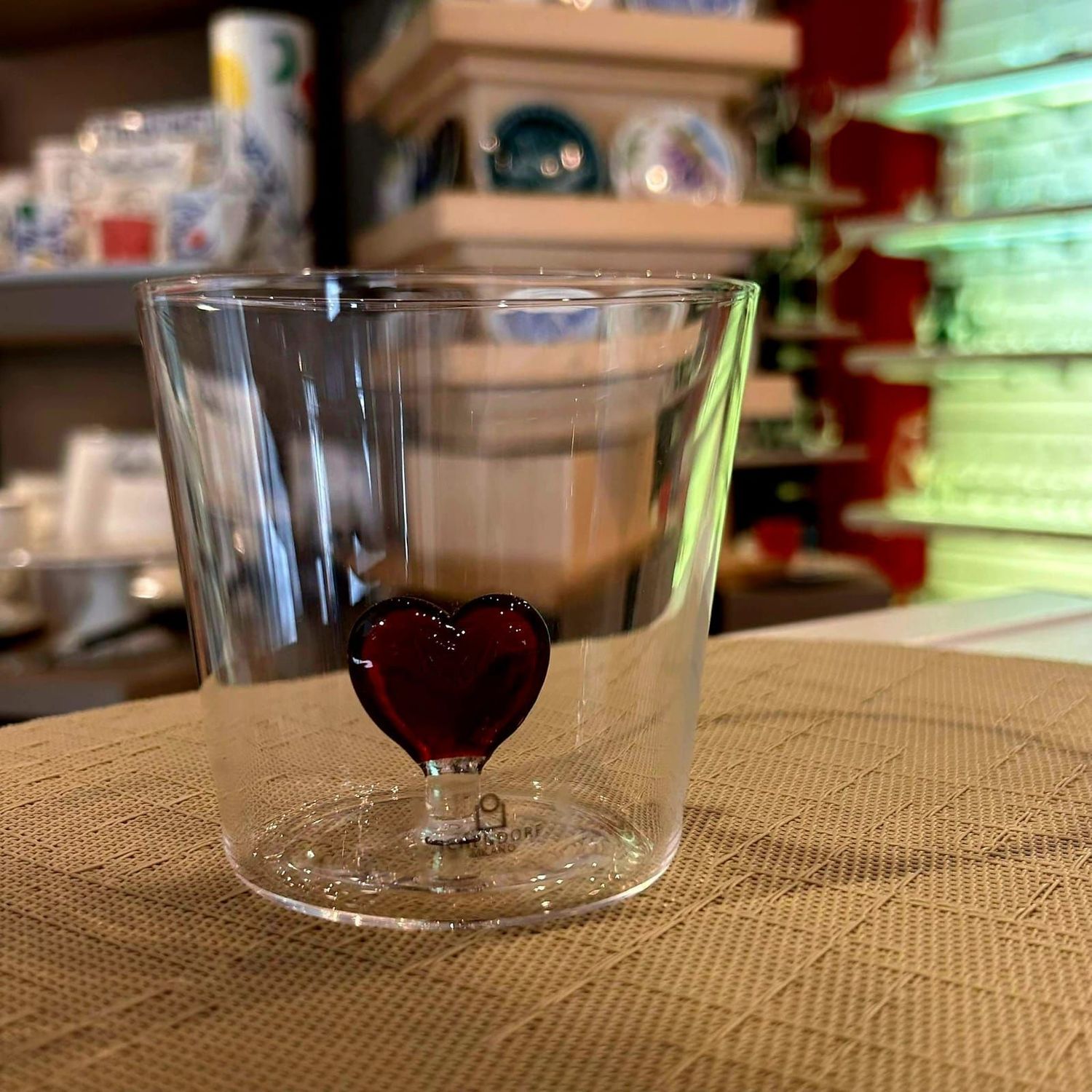 Verre Coeur – Ichendorf Milano – Design par Alessandra Baldereschi
