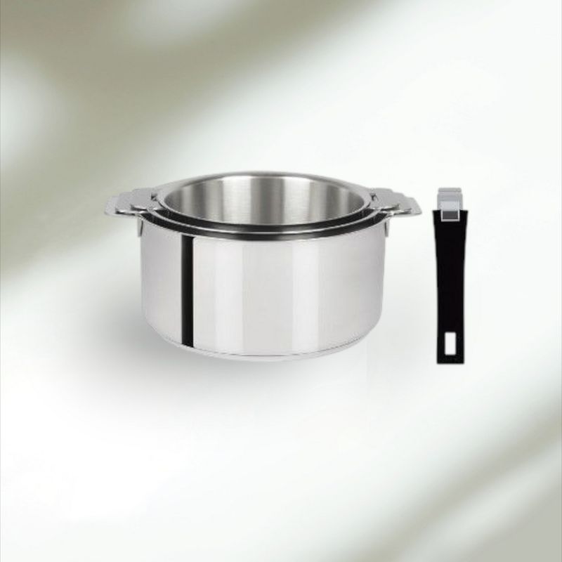 Mutine -Série de 3 casseroles Amovibles - Cristel - Mutine -Série de 3 casseroles Amovibles - Cristel -